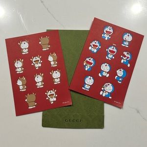 Gucci & Doraemon collab sticker set